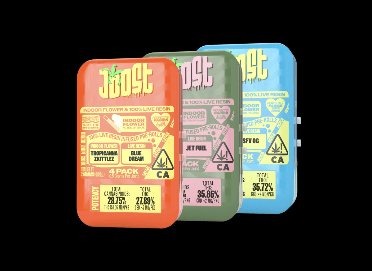 4 Pack Live Resin Infused Indoor Pre-Rolls